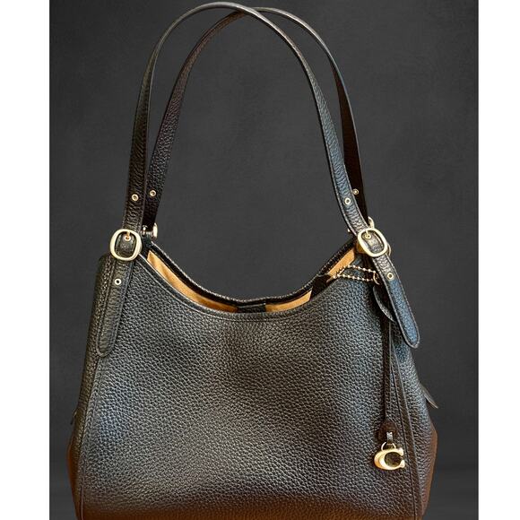 Coach Handbags - Coach Lori Shoulder Bag Soft Pebble Black Leather 0.01=S-1502